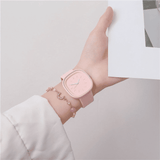 Women's Fashion Quartz Leather Strap Watch Slim Rose Gold Dial