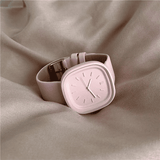 Women's Fashion Quartz Leather Strap Watch Slim Rose Gold Dial