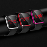 Modern Square LED Digital Sport Watch for Men Women, Luminous Electronic Wristwatch