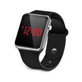 Modern Square LED Digital Sport Watch for Men Women, Luminous Electronic Wristwatch
