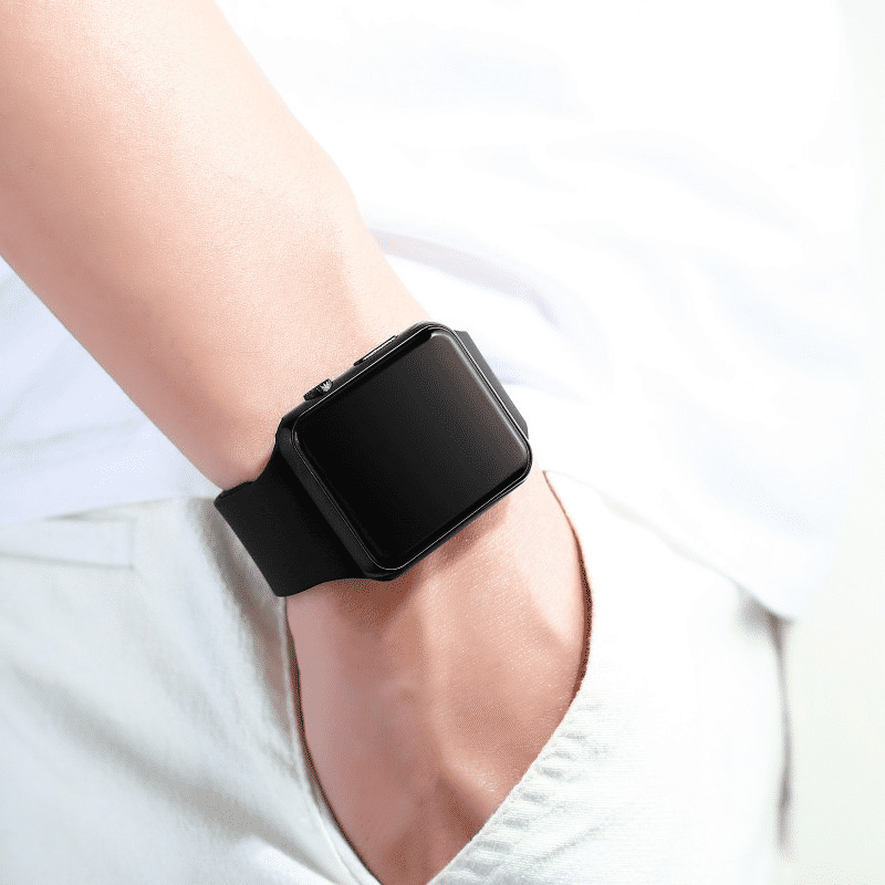 Fashion Square LED Digital Watch for Men & Women Luminous Electroplated Sports