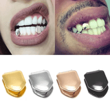 Gold Trendy Hip Hop Single Tooth Grillz Cap Body Jewelry