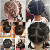 1000 Pcs Colorful Disposable Elastic Hair Bands for Girls, Kids Ponytail Holders