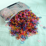 1000 Pcs Colorful Disposable Elastic Hair Bands for Girls, Kids Ponytail Holders