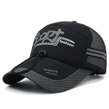 Men's Outdoor Sports Baseball Cap: Embroidered Breathable Mesh Sunscreen Fishing Hat