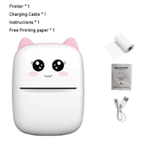 Portable Thermal Printer Mini Cat Print Photo Pocket 58mm Wireless Bluetooth