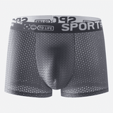 4-Pack Men's Ice Silk Mesh Boxer Briefs - Breathable, Comfortable, Thin, Cool