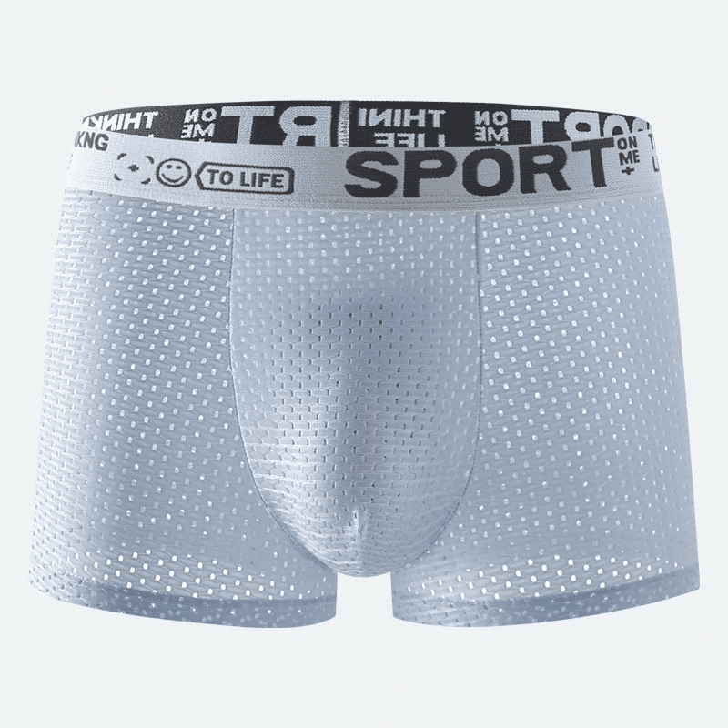 4-Pack Men's Ice Silk Mesh Boxer Briefs - Breathable, Comfortable, Thin, Cool