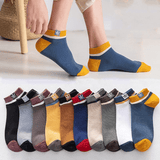 ComfortFit Men's 5-Pack Ankle Socks: Breathable, Anti-Odor, Sweat-Wicking, Low-Cut