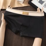 4-Pack Men's Breathable Cotton Antibacterial Boxer Briefs - Mixed Colors, All-Cotton Comfort