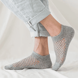 Premium 5-Pack Cotton Mesh No Show Socks: Breathable, Anti-Odor, Sweat-Resistant