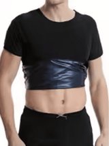 Men's Heat Trapping Sauna Sweat Compression Vest Body Shaper Waist Trainer for Gym