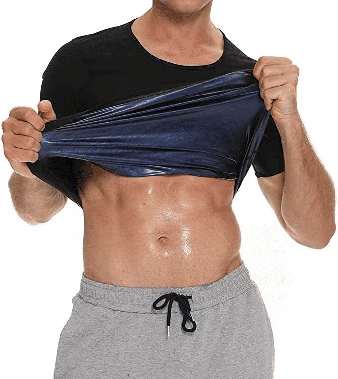 Men's Heat Trapping Sauna Sweat Compression Vest Body Shaper Waist Trainer for Gym