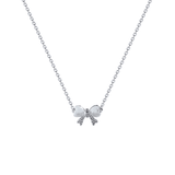 Elegant Bow Tie Titanium Steel Necklace for Women Luxury Non-Fading Chain