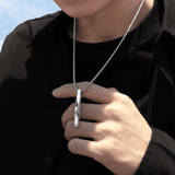 Modern Spiral Titanium Steel Pendant Necklace for Men & Women - Hip-Hop Fashion Jewelry