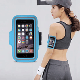 Universal 6.5in Waterproof Sports Arm Band Phone Bag for Running Cycling Black