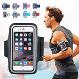 Universal 6.5in Waterproof Sports Arm Band Phone Bag for Running Cycling Black