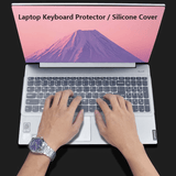 Universal Silicone Laptop Keyboard Protector Skin - Dustproof, Waterproof, Clear Film