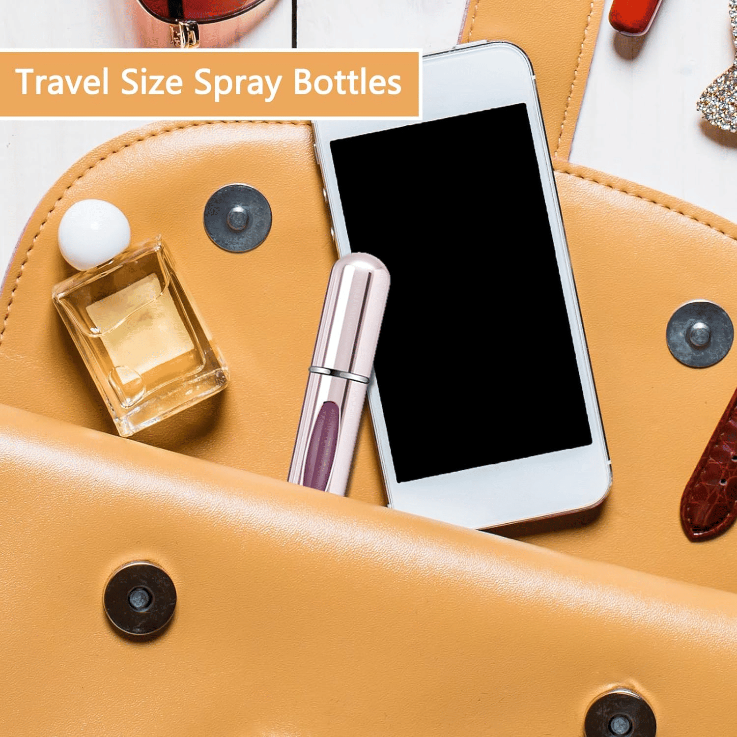 Mini Refillable Perfume Atomizer Spray Bottle 5ml Travel Size