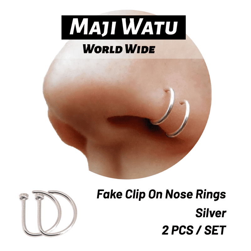 Versatile Fake Clip-On Nose Rings: Tiny Faux Piercing Hoops, No Piercing Required