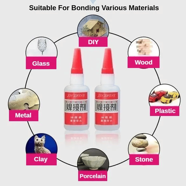 Universal Repair Glue 0.7oz Waterproof Quick-Drying Adhesive for Professional Repair Translucent