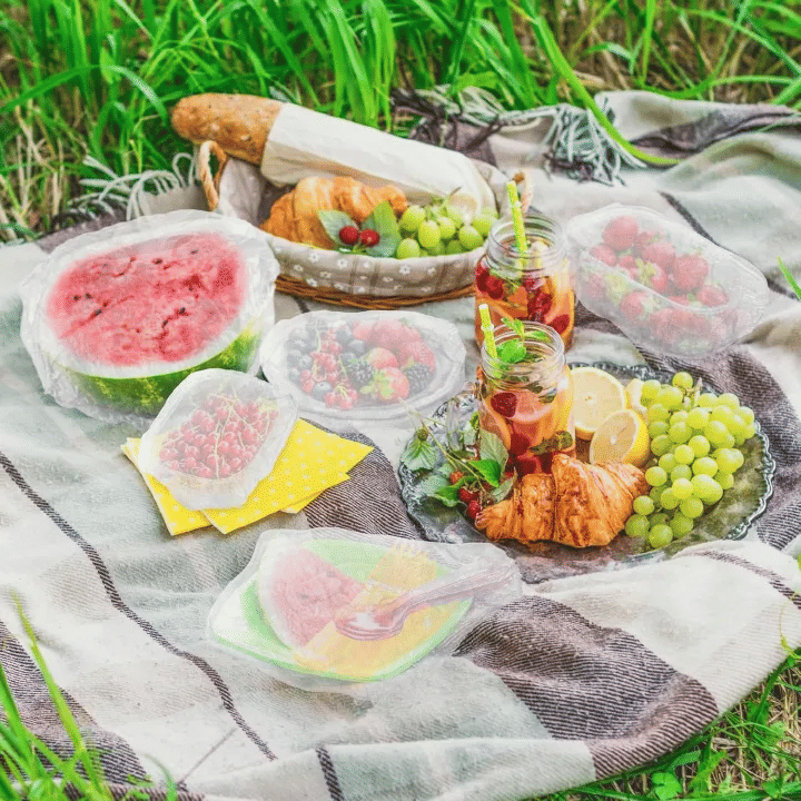 100 Pcs Bowl Covers Reusable Thickened Sturdy Plastic Elastic Food Storage Fresh Keeping Bags