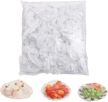 100 Pcs Bowl Covers Reusable Thickened Sturdy Plastic Elastic Food Storage Fresh Keeping Bags