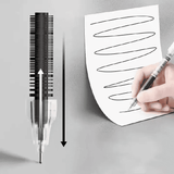 Needle Type Gel Pens 10-Piece Set Straight Liquid Ballpoint Writing Stationery