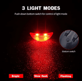 Bicycle Solar Energy Cycling Rear Light 2 LED Taillight Road Mountain Bike Solar Tail Light Night Safety Red Lamp