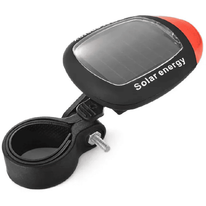 Bicycle Solar Energy Cycling Rear Light 2 LED Taillight Road Mountain Bike Solar Tail Light Night Safety Red Lamp
