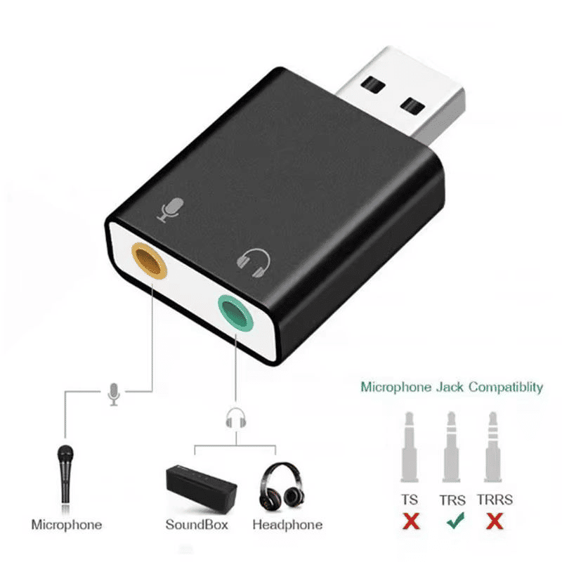 Premium 7.1 Surround USB Audio Adapter for Gaming, Streaming & PC