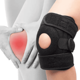 Sports Knee Pads Breathable Reinforced Spring Gear for Basketball Cycling Black