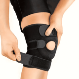 Sports Knee Pads Breathable Reinforced Spring Gear for Basketball Cycling Black