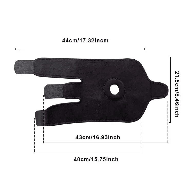 Sports Knee Pads Breathable Reinforced Spring Gear for Basketball Cycling Black