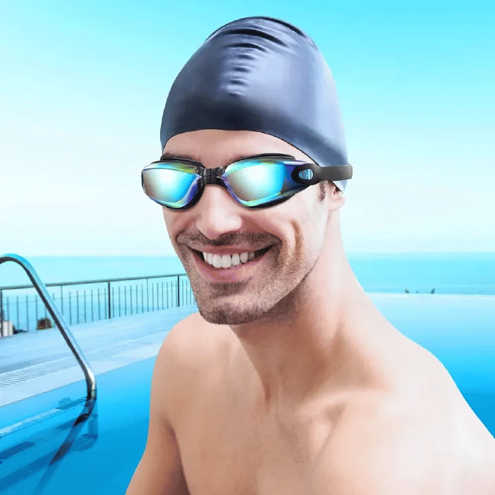 Swimming Goggles Professional 100% UV Protection Anti-fog No Leaking for Adult Men Women