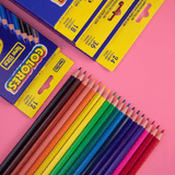 Oily Colored Pencils Set 12 Colors Wood Professional Artist Drawing Sketch Supplies