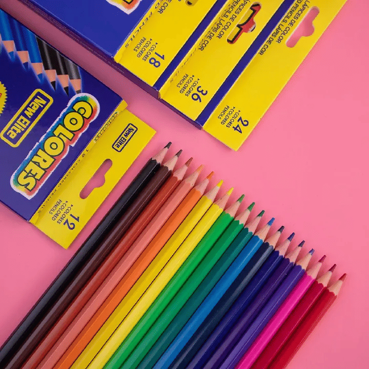 Oily Colored Pencils Set 12 Colors Wood Professional Artist Drawing Sketch Supplies