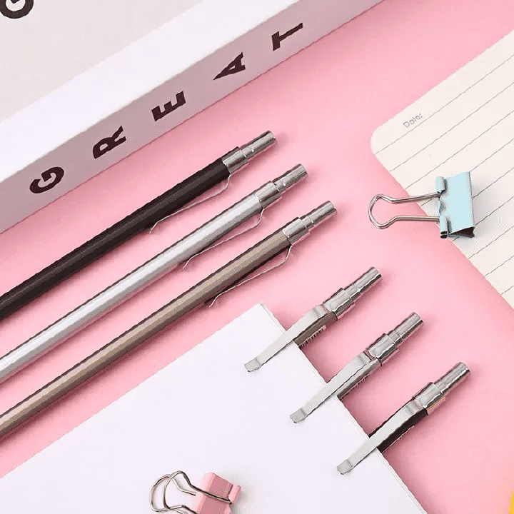 Mechanical Pencil Set 15-Piece Drawing Kit with Lead Refills Erasers Case