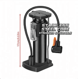 Portable Bike Pump Hand Foot Operated 120 PSI Presta Schrader Valve Inflator Car Motorcycle Ball Cycling Accessory Black