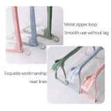 Large Capacity Transparent Pencil Case 1-Piece Portable Stationery Bag for School Green