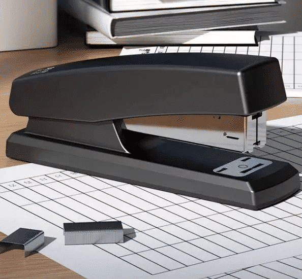 Hand Stapler with 5 Boxes of Staples Business Binding Machine Stationery Student Stapler Black