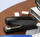 Hand Stapler with 5 Boxes of Staples Business Binding Machine Stationery Student Stapler Black