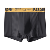 4-Pack Men's Ice Silk Breathable Antibacterial Quick-Dry Boxer Briefs