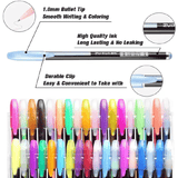Glitter Highlighter Set Fine Point Marker Pen Art Stationery for Doodling Scrapbooking Drawing