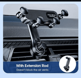 Premium 360° Gravity Car Phone Holder for Air Vent, Telescopic Navigation Stand