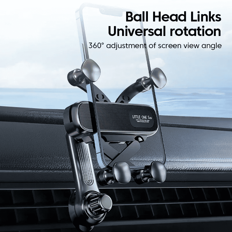 Premium 360° Gravity Car Phone Holder for Air Vent, Telescopic Navigation Stand