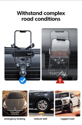 Premium 360° Gravity Car Phone Holder for Air Vent, Telescopic Navigation Stand