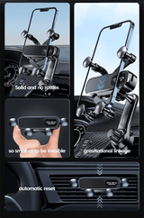 Premium 360° Gravity Car Phone Holder for Air Vent, Telescopic Navigation Stand