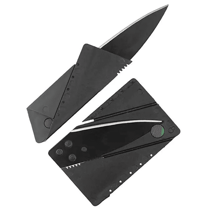 2pcs Credit Card Knives Lot Folding Wallet Thin Pocket Survival Micro Knife