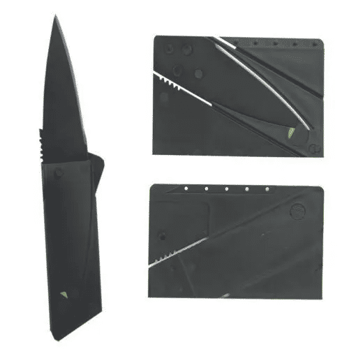 2pcs Credit Card Knives Lot Folding Wallet Thin Pocket Survival Micro Knife